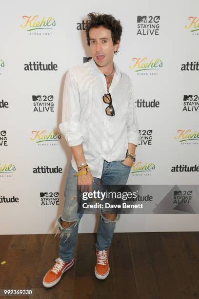 Nick Grimshaw attends Kiehl's 'We Are Proud' party to celebrate Pride on July 5, 2018 in London, England.