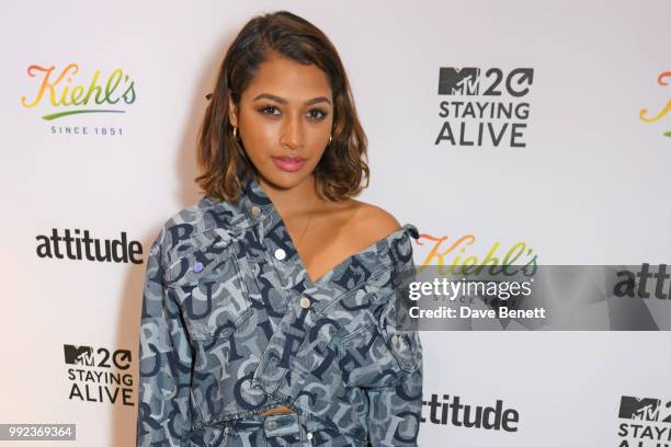 Vanessa White attends Kiehl's 'We Are Proud' party to celebrate Pride on July 5, 2018 in London, England.