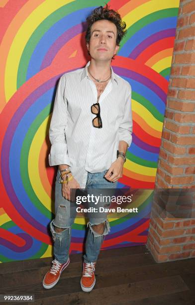 Nick Grimshaw attends Kiehl's 'We Are Proud' party to celebrate Pride on July 5, 2018 in London, England.