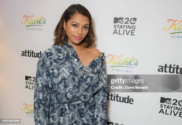 Vanessa White attends Kiehl's 'We Are Proud' party to celebrate Pride on July 5, 2018 in London, England.