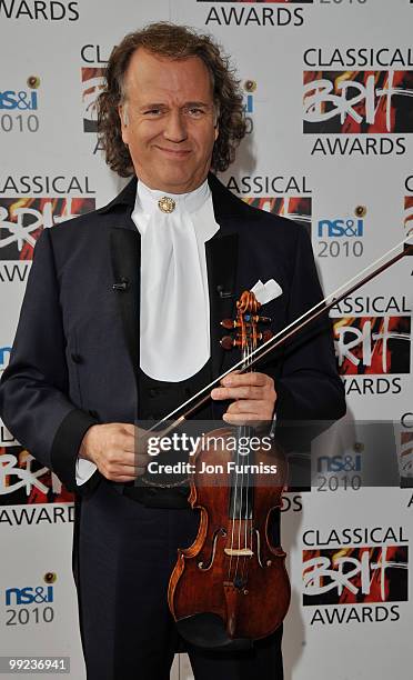 Composer Andre Rieu attends the Classical BRIT Awards held at The Royal Albert Hall on May 13, 2010 in London, England.