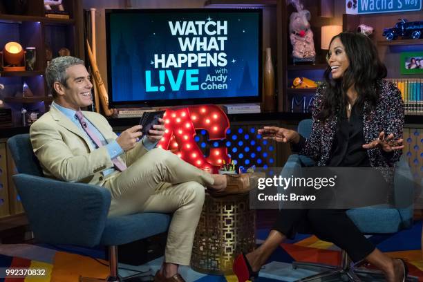 Pictured : Andy Cohen and Aisha Tyler --