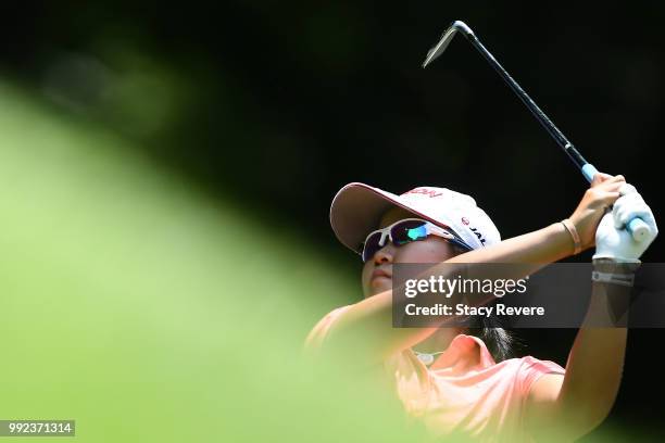 Nasa Hataoka of Japan hits her tee shot on the second hole during the first round of the Thornberry Creek LPGA Classic at Thornberry Creek at Oneida...