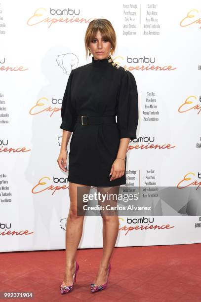 Spanish actress Blanca Suarez attends the Bambu 10th anniversary party at Gran Maestre Theater on July 5, 2018 in Madrid, Spain.