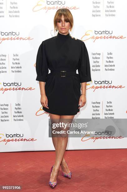 Spanish actress Blanca Suarez attends the Bambu 10th anniversary party at Gran Maestre Theater on July 5, 2018 in Madrid, Spain.