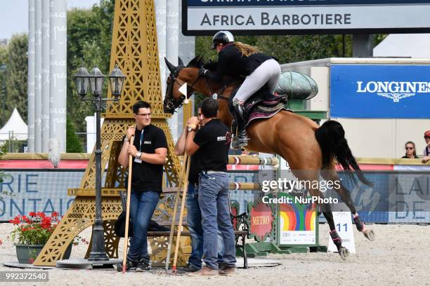 Envol Price at Longines Eiffel Jumping in Paris on 05 JUne 2018.