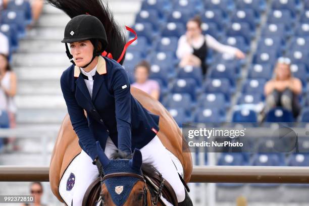 Jessica Springsteen at Longines Eiffel Jumping in Paris on 05 JUne 2018.