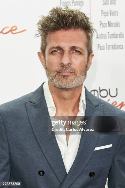 Spanish actor Jesus Olmedo attends the Bambu 10th anniversary party at Gran Maestre Theater on July 5, 2018 in Madrid, Spain.