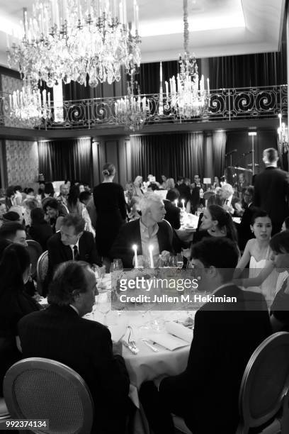 General atmosphere during the Liu Lisi Charity Gala Dinner with Unicef at Hotel Plaza Athenee on July 5, 2018 in Paris, France.