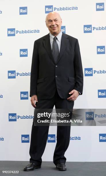 Paolo Mieli attends the Rai Show Schedule presentation on July 5, 2018 in Rome, Italy.