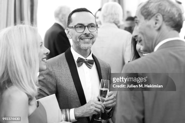 Guests attend the Liu Lisi Charity Gala Dinner with Unicef at Hotel Plaza Athenee on July 5, 2018 in Paris, France.