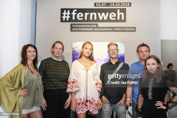 German actress Jana Pallaske, photo artist Kathrin Tschirner, model Cheyenne Savannah Ochsenknecht, photo artist Jens Sundheim, photo srtist Arno...