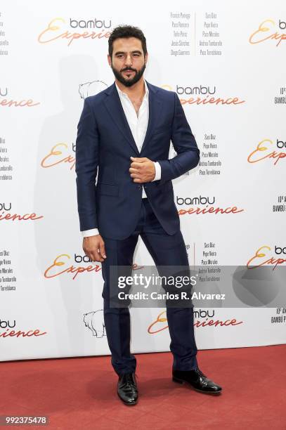 Spanish actor Antonio Velazquez attends the Bambu 10th anniversary party at Gran Maestre Theater on July 5, 2018 in Madrid, Spain.