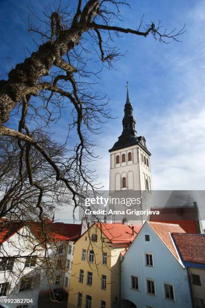 st. nicholas church in old town - st nicholas church stock pictures, royalty-free photos & images