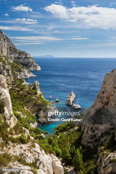 calanque du sugiton - calanque stock pictures, royalty-free photos & images