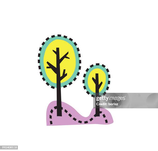 trees - maple tree canada stock illustrations
