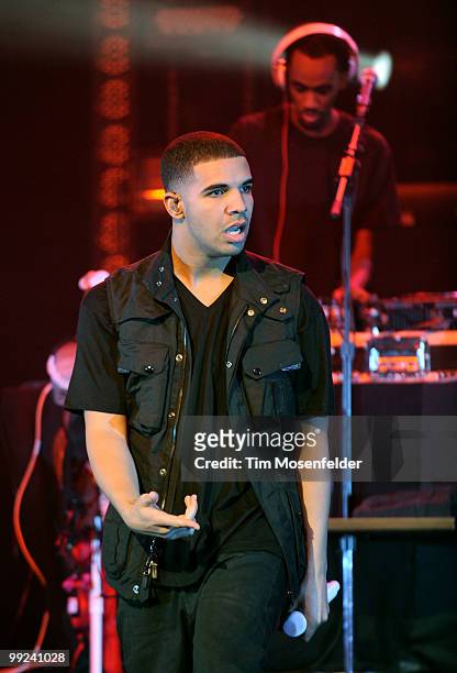 Aubrey Drake Graham aka Drake performs in support of his Thank Me Later release at The Warfield on May 12, 2010 in San Francisco, California.