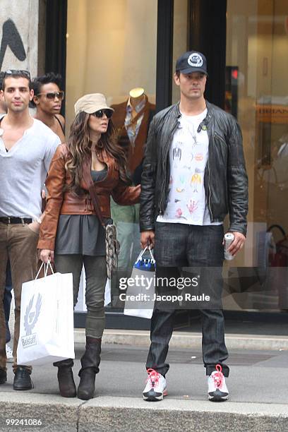 Josh Duhamel and Fergie of the Black Eyed Peas sighting on May 13, 2010 in Milan, Italy.