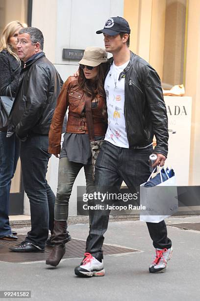 Josh Duhamel and Fergie of the Black Eyed Peas sighting on May 13, 2010 in Milan, Italy.