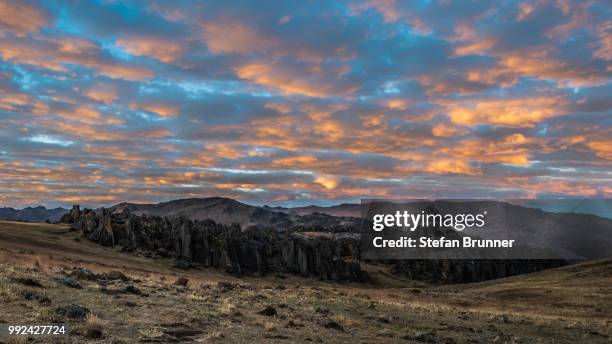crazzy skys above hatun machay. - hatun stock pictures, royalty-free photos & images