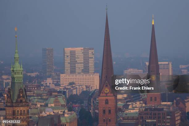 hamburg towers - ehlers stock pictures, royalty-free photos & images