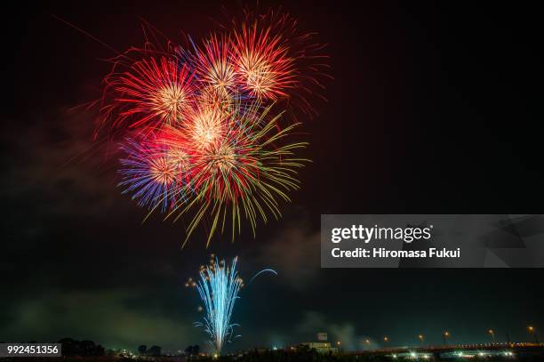 fireworks2015 - fukui prefecture foto e immagini stock