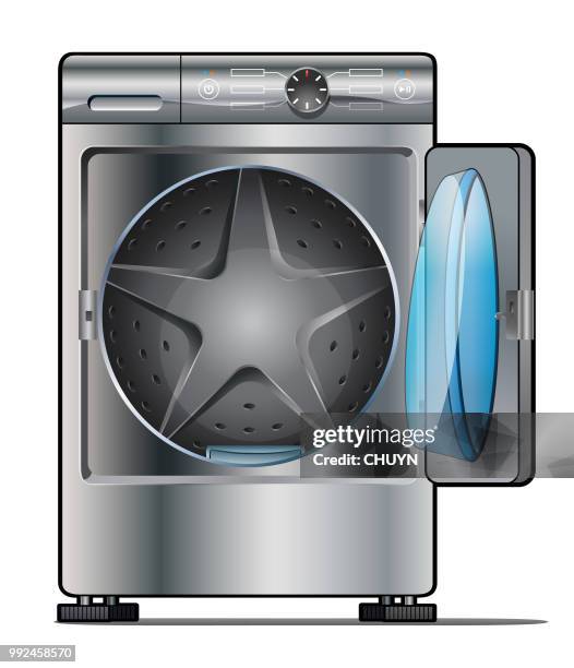 laundry machine - tumble dryer stock illustrations