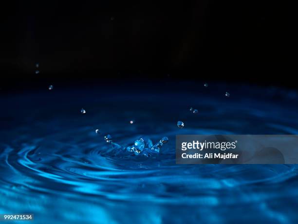 water drop - 高速度撮影 ストックフォトと画像