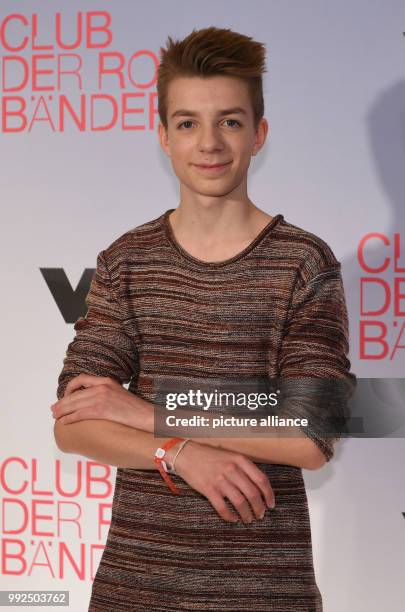 Actor Nick Julius Schuck poses for a photo in Cologne, Germany, 18 October 2017. The German TV show 'Club of Red Bands' is entering its third series....