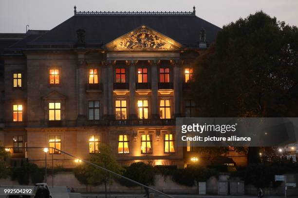 View of the Parliamentary Society House as coalition talks to form the next government begin in Berlin, Germany, 18 Octobr 2017. Photo: Michael...