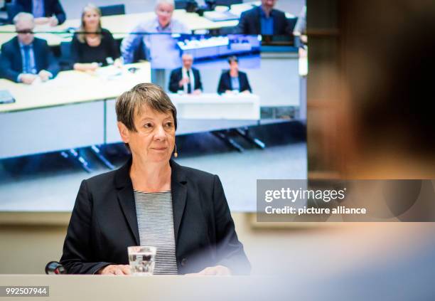 German federal minister of the environment Barbara Hendricks speaks during a press conference regarding the preperations of the world climate summit,...