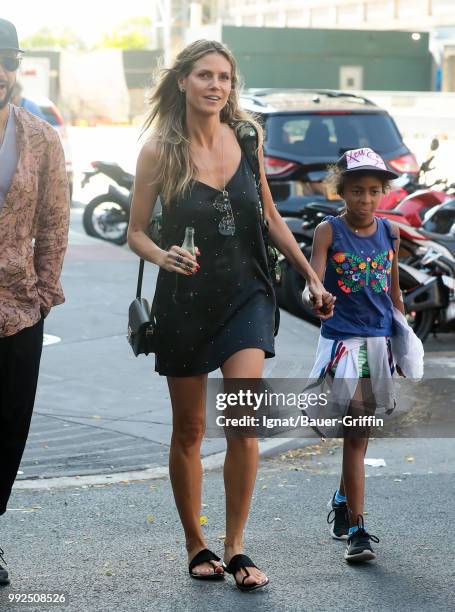 Heidi Klum is seen on July 05, 2018 in New York City.