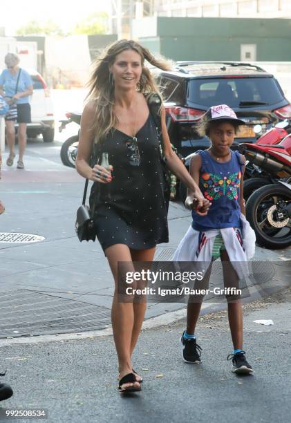 Heidi Klum is seen on July 05, 2018 in New York City.