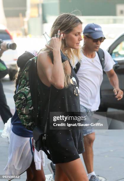 Heidi Klum is seen on July 05, 2018 in New York City.