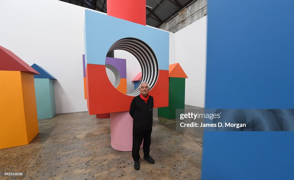 French Artist Daniel Buren Unveils Installation For First Australian Show