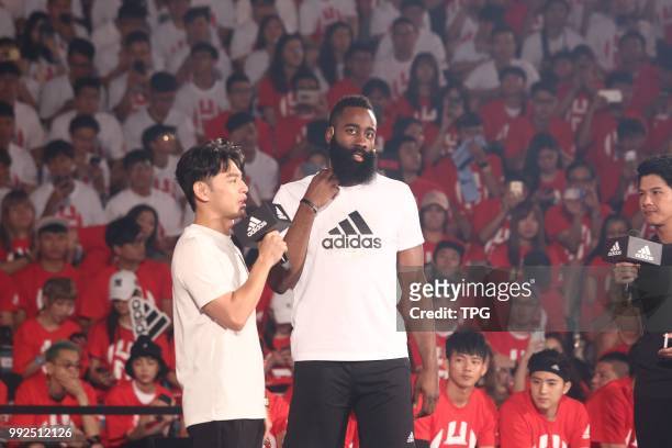 James Harden fans meeting conference on 05th July, 2018 in Taipei, Taiwan, China.