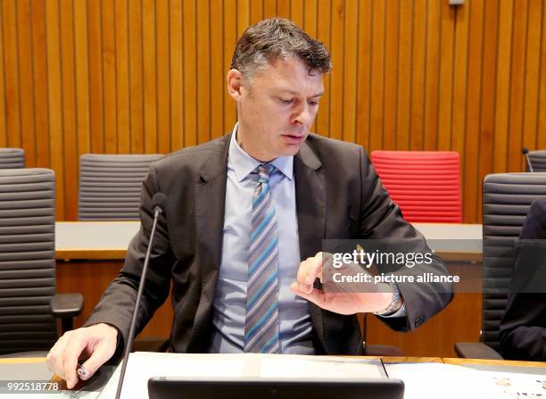 Joerg Geerlings , chairman of the Amri enquiry commission, photographed before the start of the Amri enquir ycommission in Duesseldorf, Germany, 20...