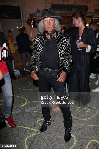 James Goldstein attends the HUGO show during the Berlin Fashion Week Spring/Summer 2019 at Motorwerk on July 5, 2018 in Berlin, Germany.