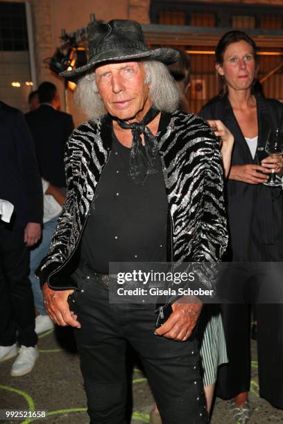 James Goldstein attends the HUGO show during the Berlin Fashion Week Spring/Summer 2019 at Motorwerk on July 5, 2018 in Berlin, Germany.