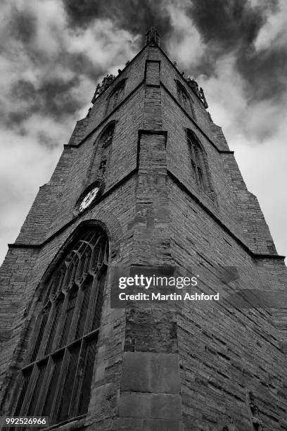 st john the baptist city parish church cardiff - ashford stock pictures, royalty-free photos & images