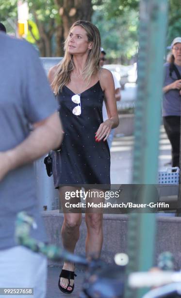 Heidi Klum is seen on July 05, 2018 in New York City.