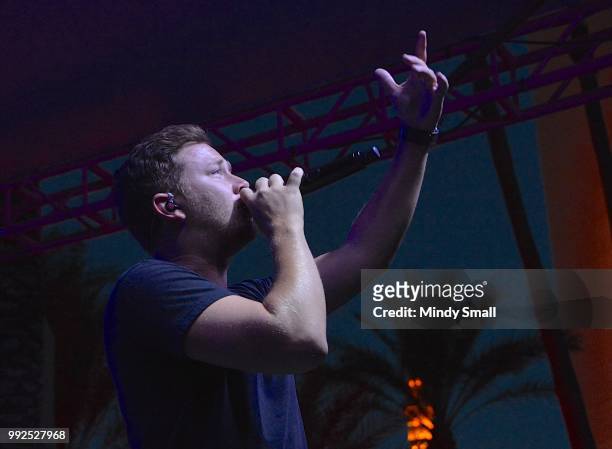 Recording artist Scotty McCreery performs at the Flamingo Go Pool Dayclub at Flamingo Las Vegas on July 5, 2018 in Las Vegas, Nevada.