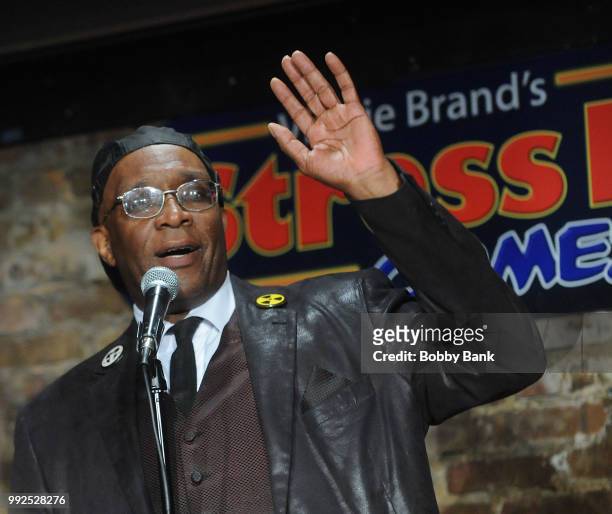 Melvin George performs at The Stress Factory Comedy Club on July 5, 2018 in New Brunswick, New Jersey.
