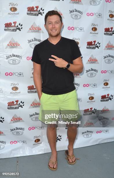 Recording artist Scotty McCreery arrives at the Flamingo Go Pool Dayclub at Flamingo Las Vegas on July 5, 2018 in Las Vegas, Nevada.