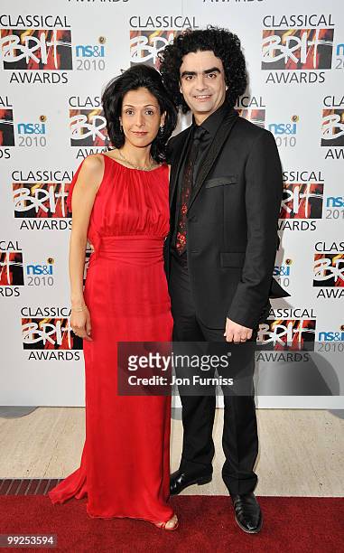 Lucia and Rolando Villazon attends the Classical BRIT Awards held at The Royal Albert Hall on May 13, 2010 in London, England.