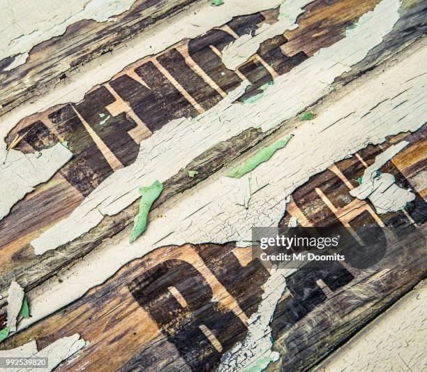 vintage wooden sign for venice beach - venice beach sign stock pictures, royalty-free photos & images