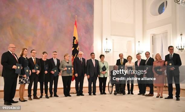 Minister of the Chancellery Peter Altmaier, Family Affairs Minister Katarina Barley, Justice Minister Heiko Maas. Construction Minister Barbara...