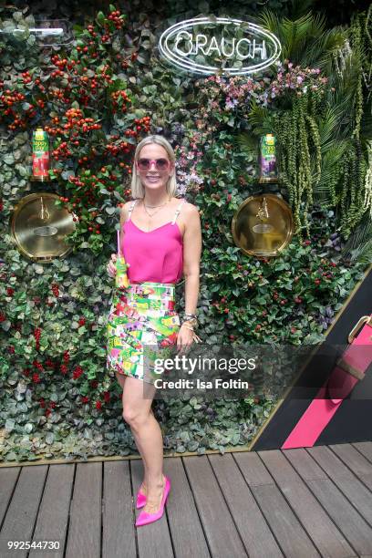 Tamara Nayhauss attends The Fashion Hub during the Berlin Fashion Week Spring/Summer 2019 at Ellington Hotel on July 5, 2018 in Berlin, Germany.