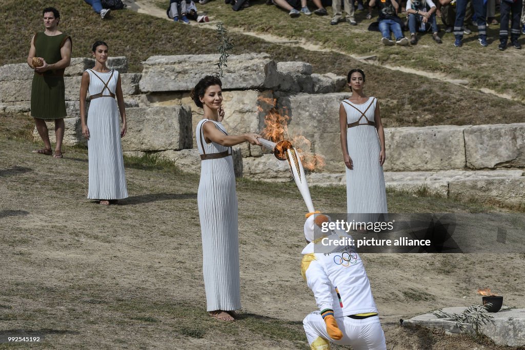 Trial with Olympic fire