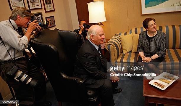 Sen. Ben Cardin meets with U.S. Solicitor General and Supreme Court nominee Elena Kagan in his office in the Dirksen Senate Office Building May 13,...